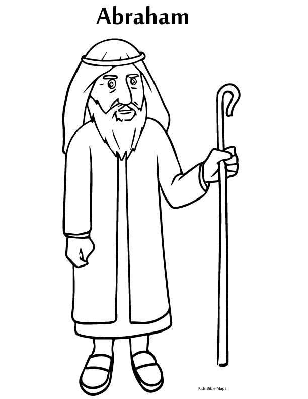 Simple Sketch Abraham Bible Drawing 