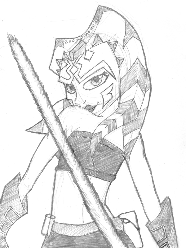 Ahsoka Tano Drawing at GetDrawings Free download