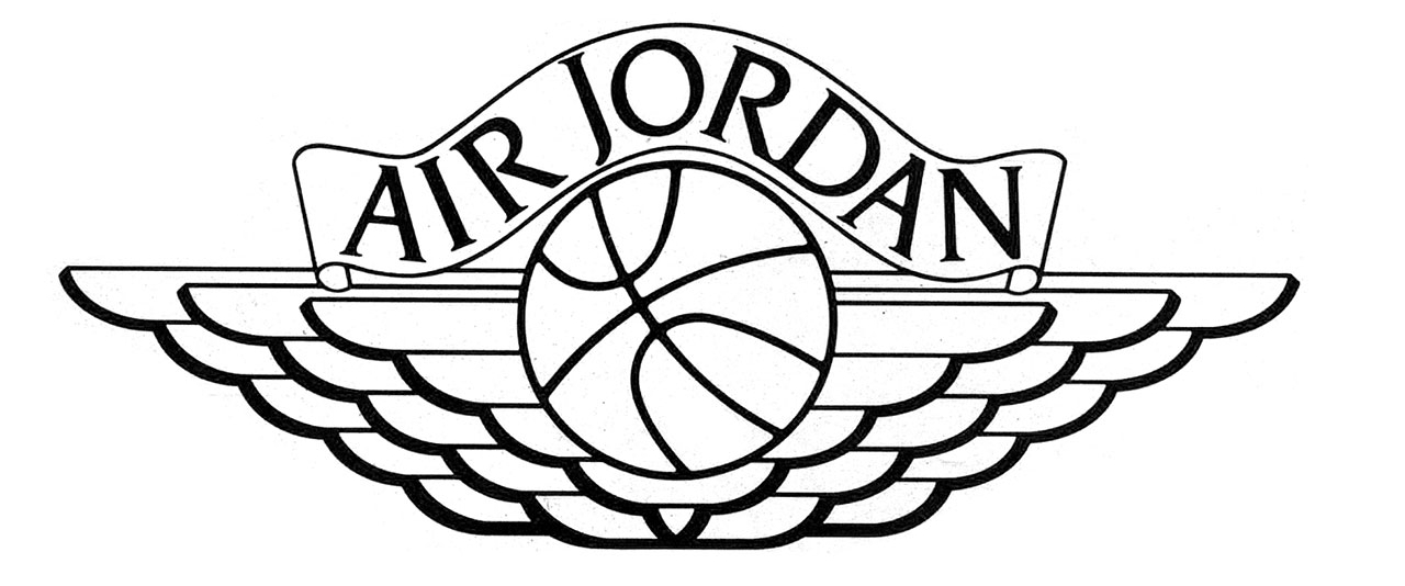 michael jordan logo drawing