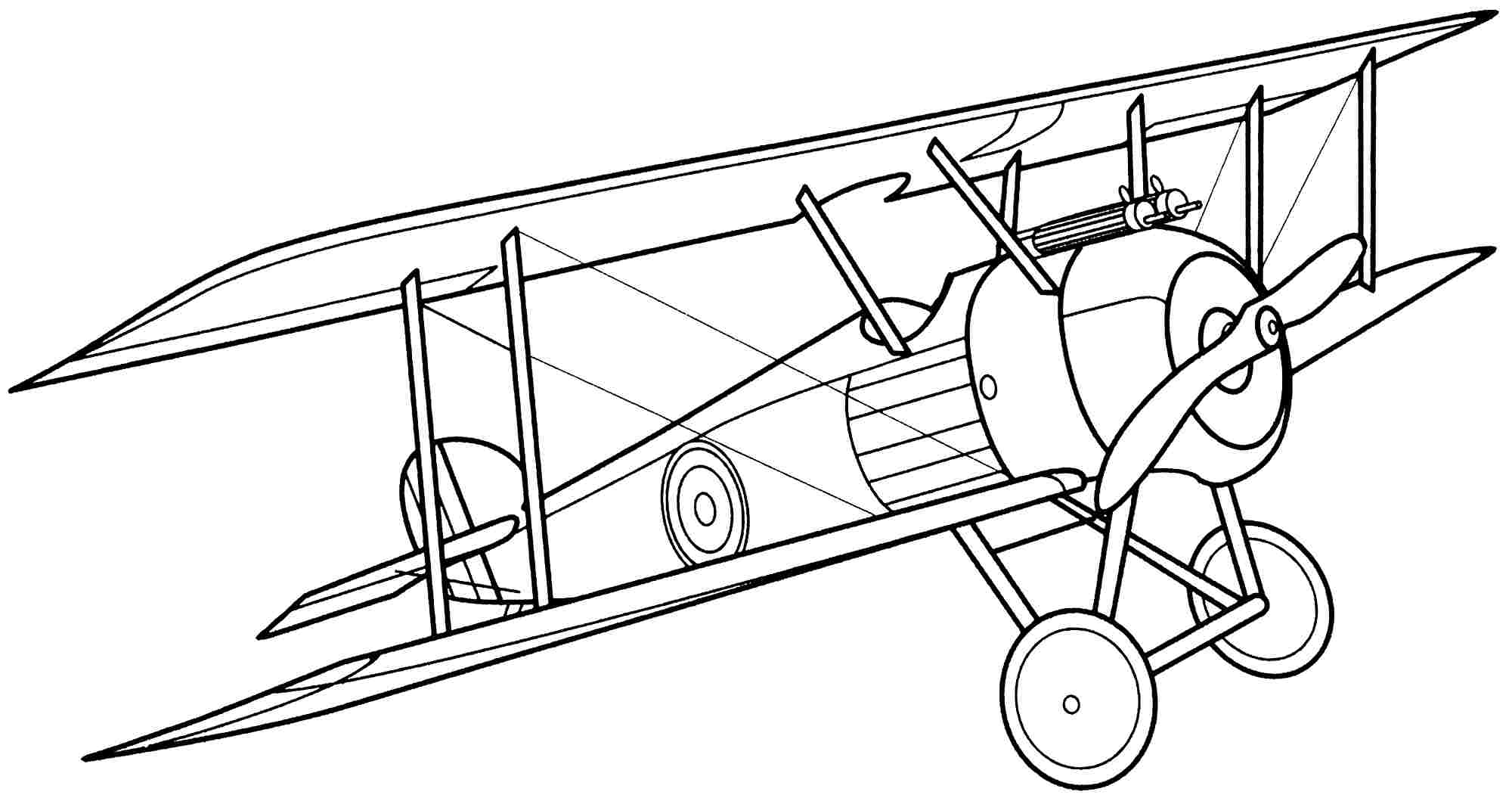 how to draw a simple airplane