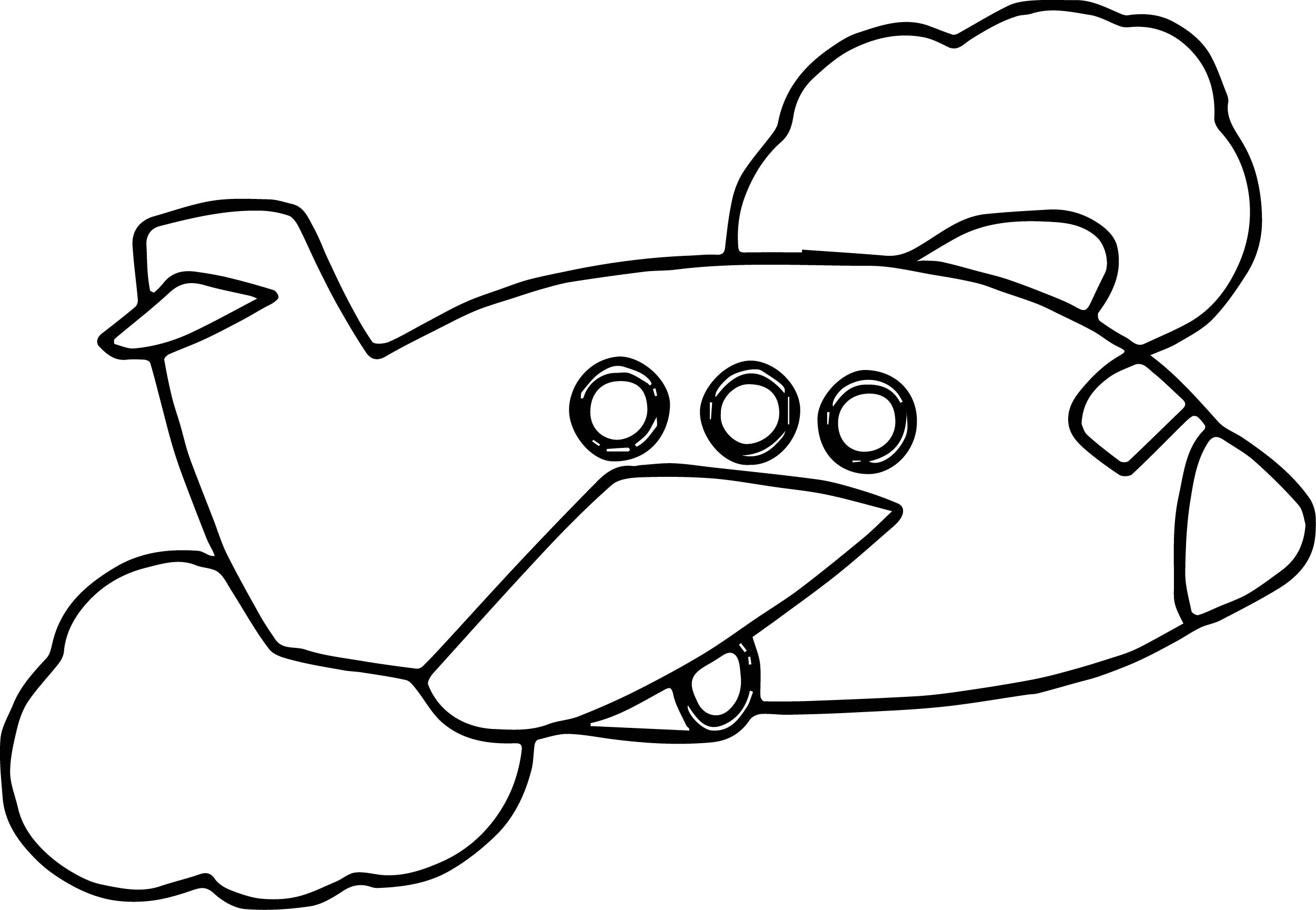 Airplane Outline Drawing At Getdrawings 