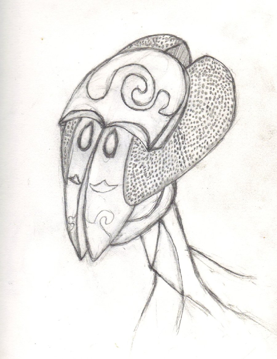 Alien Head Drawing at GetDrawings | Free download