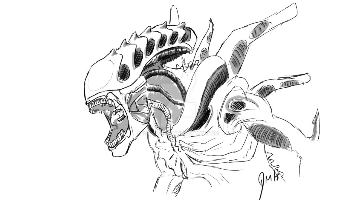 Alien Sketch Drawing At Getdrawings 