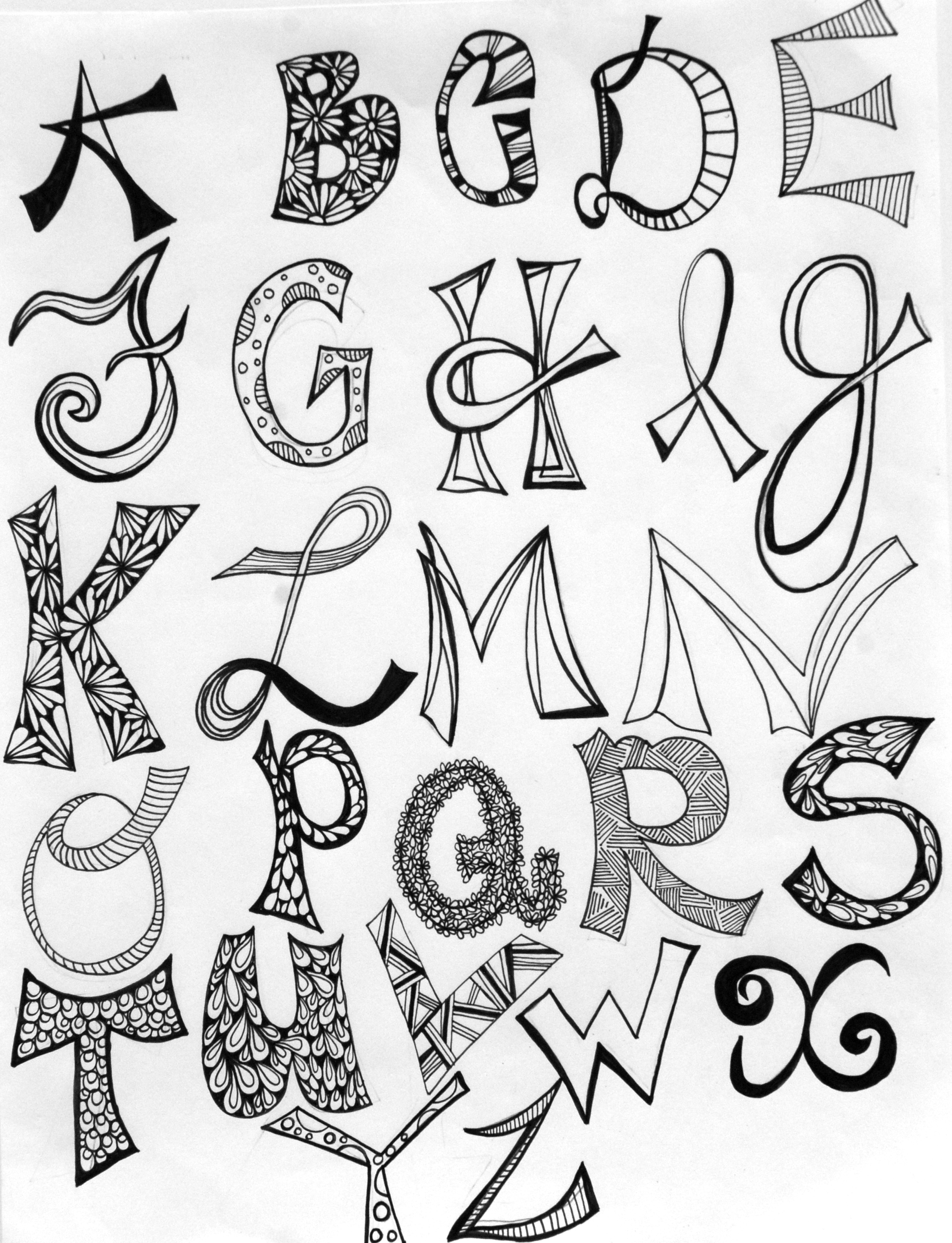 Alphabet Drawing at GetDrawings Free download