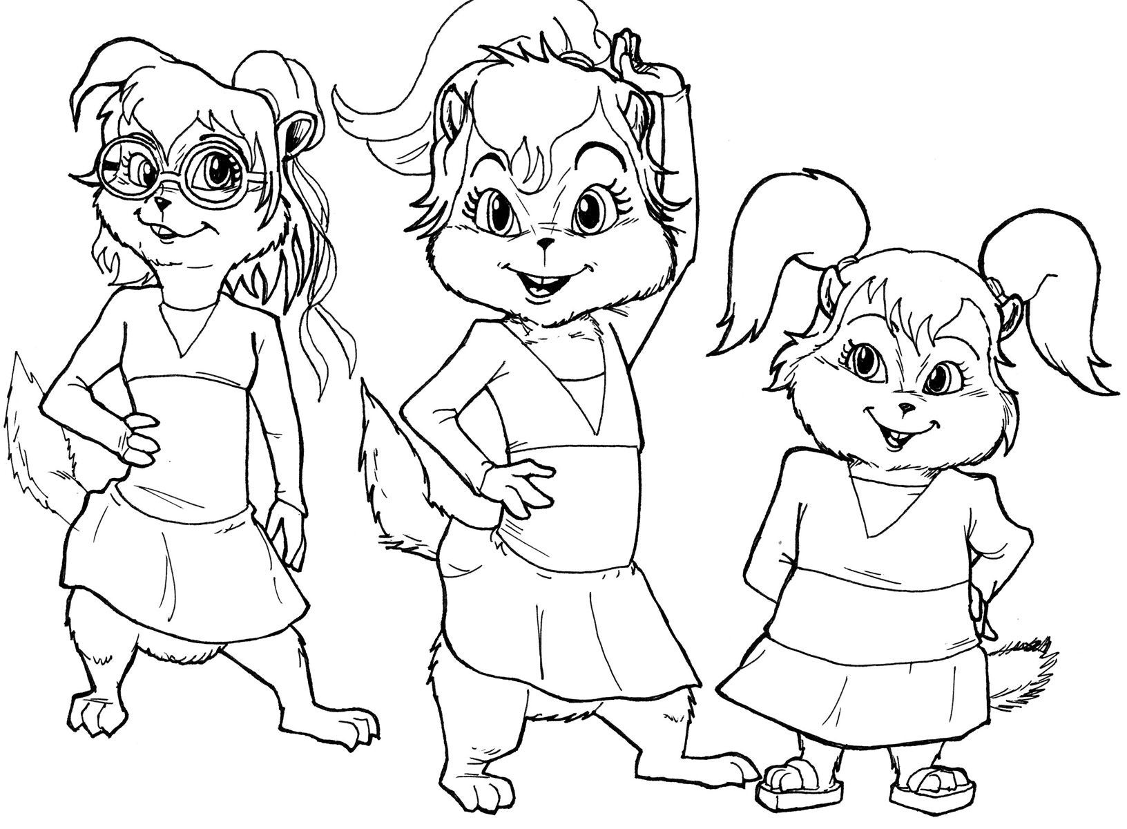 Alvin And The Chipmunks Drawing at GetDrawings | Free download
