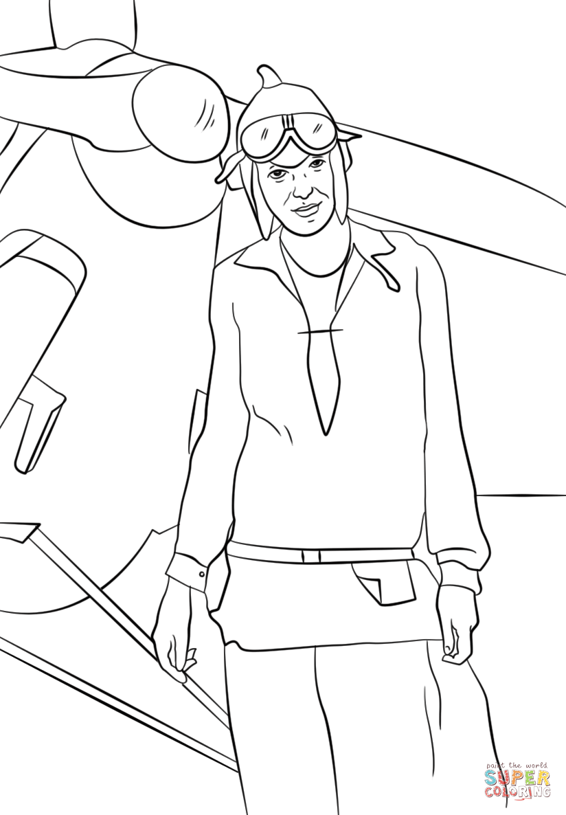 Amelia Earhart Drawing at GetDrawings | Free download