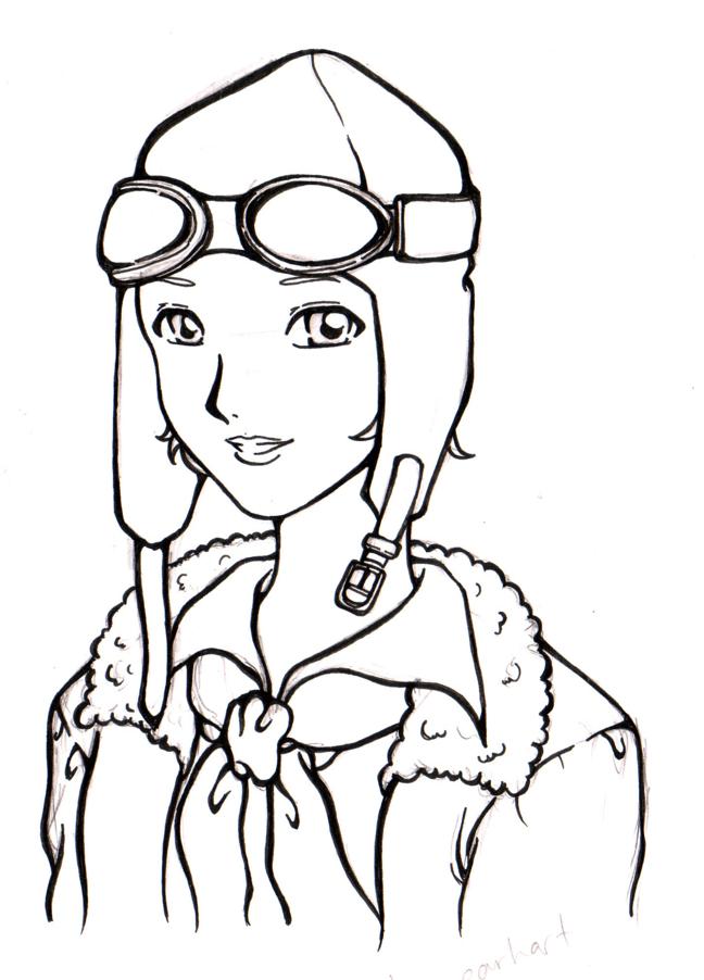 Amelia Earhart Drawing at GetDrawings Free download