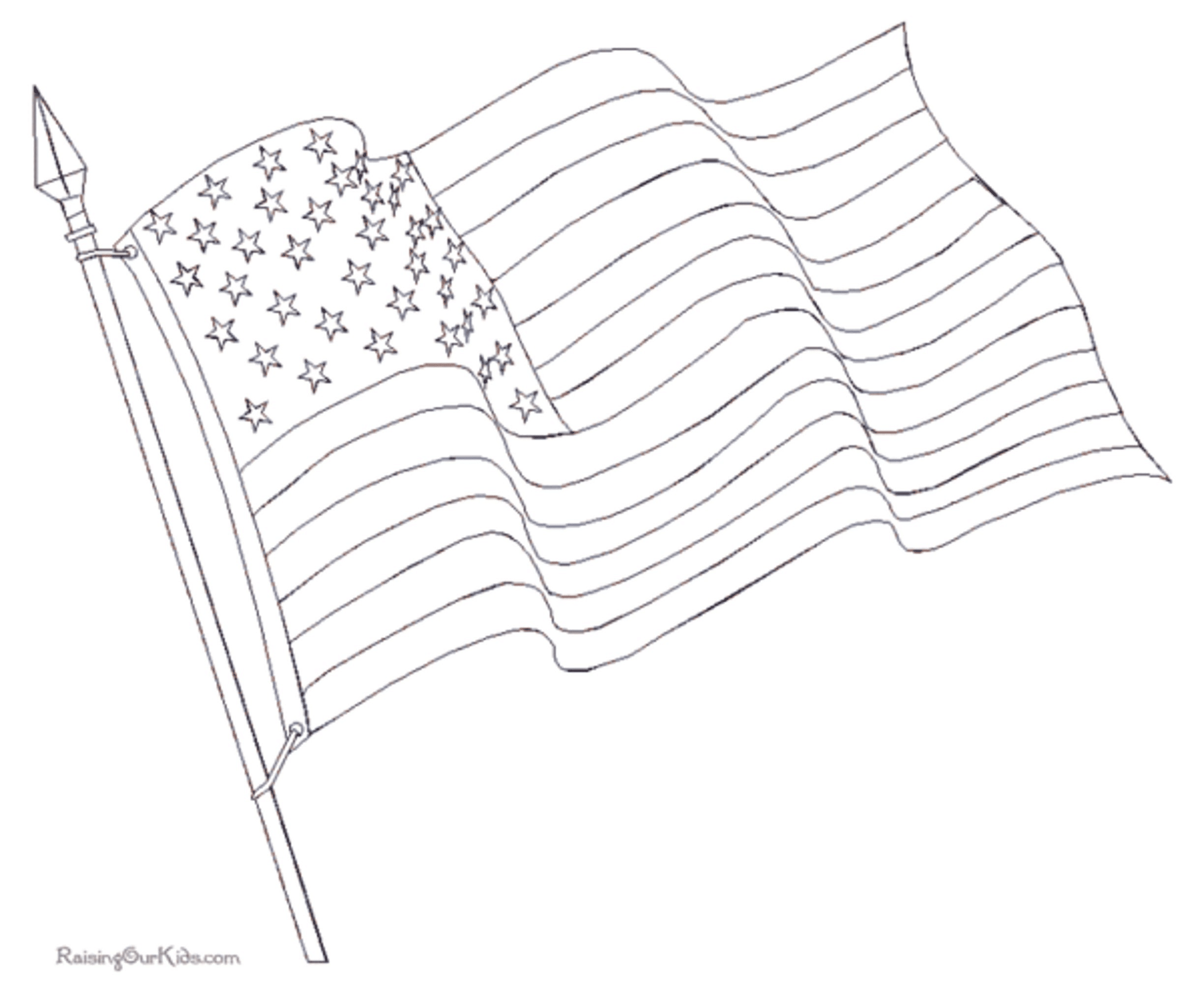 American Flag Pencil Drawing at GetDrawings | Free download