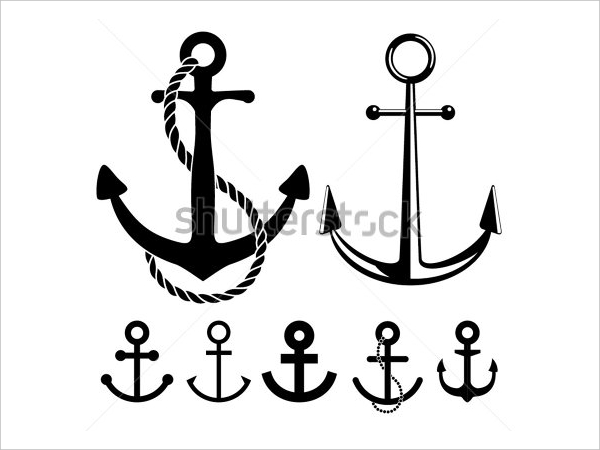 Anchor Line Drawing at GetDrawings | Free download