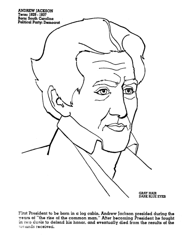 Andrew Jackson Drawing at GetDrawings | Free download