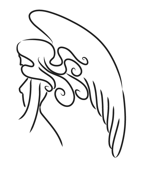 Angel Line Drawing At Getdrawings 