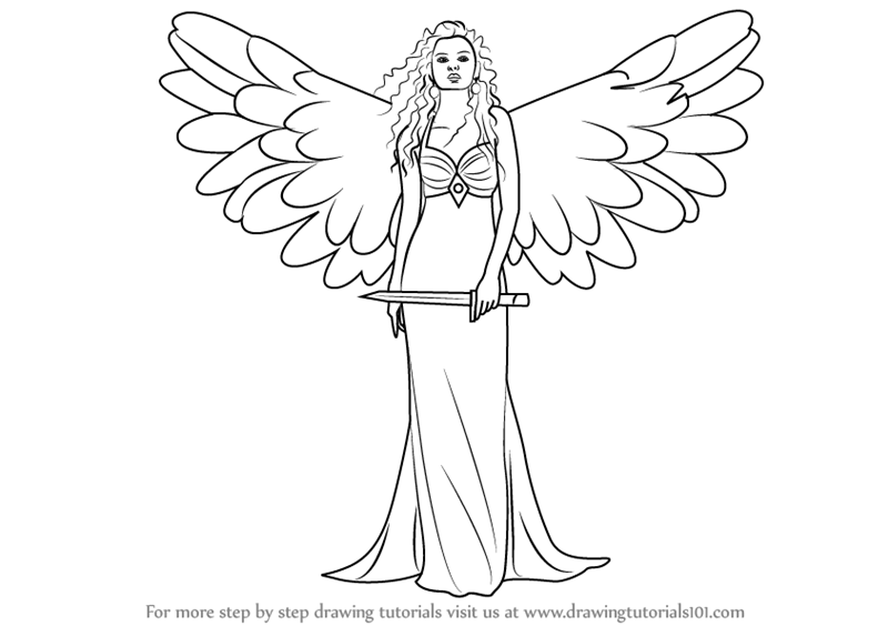 Angel Simple Drawing At Getdrawings Com Free For Personal