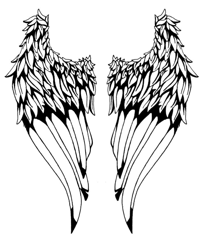 Angel Wings Line Drawing at GetDrawings Free download