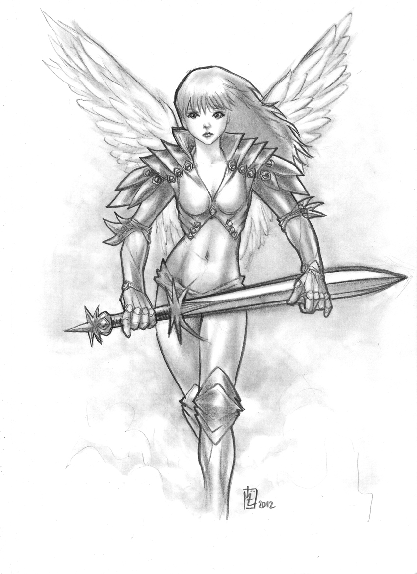 850x1169 Angel Warrior By Huy Truong.