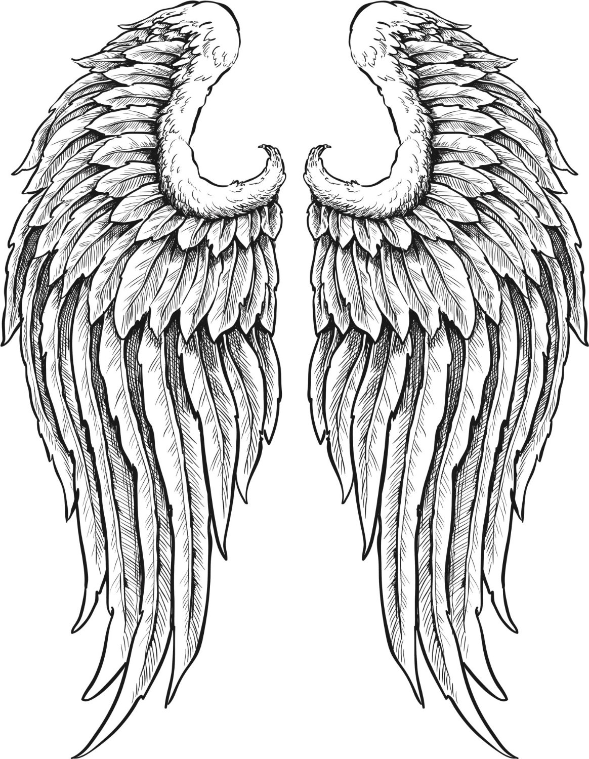 Angels Wings Drawing at GetDrawings Free download