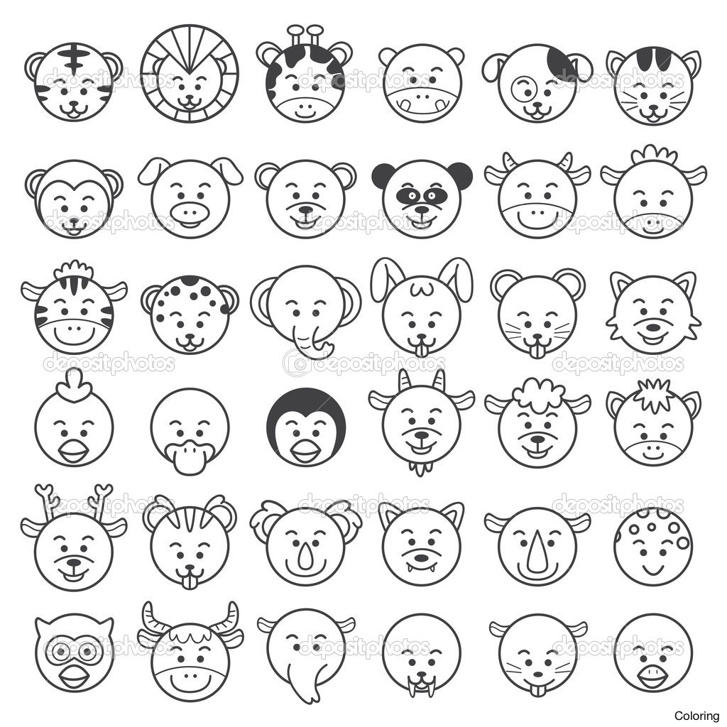 Animal Faces Drawing at GetDrawings Free download