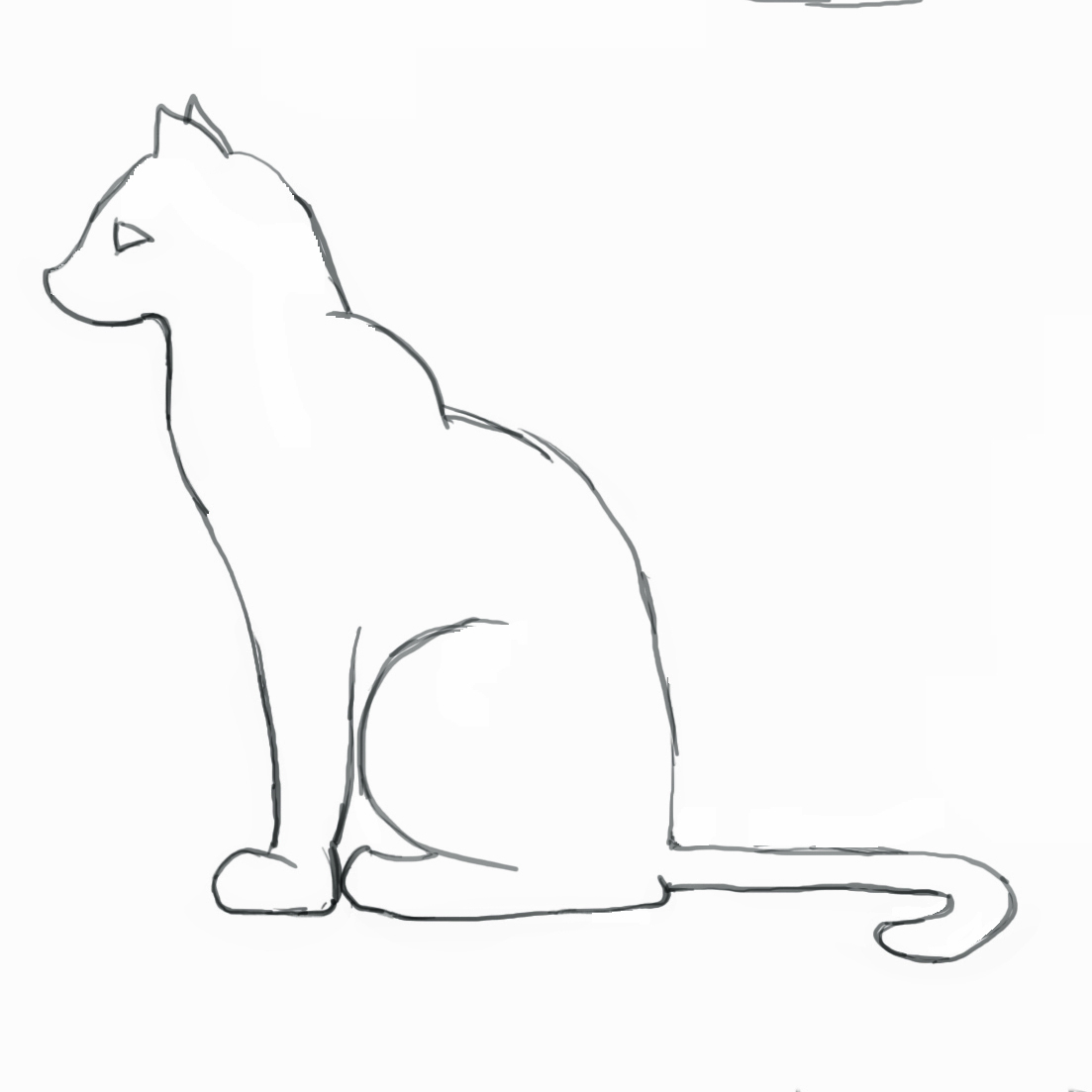 easy drawings cat