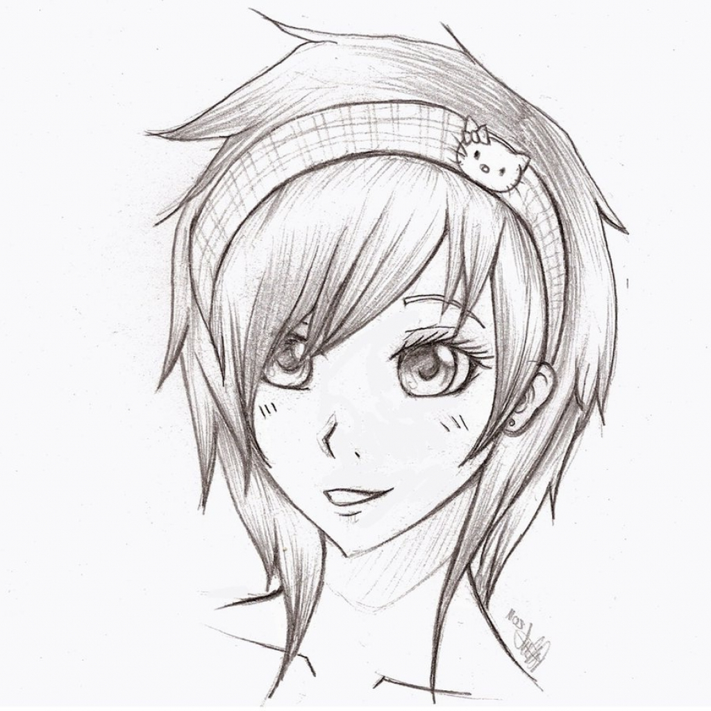 Anime Drawing Easy Girl at GetDrawings | Free download