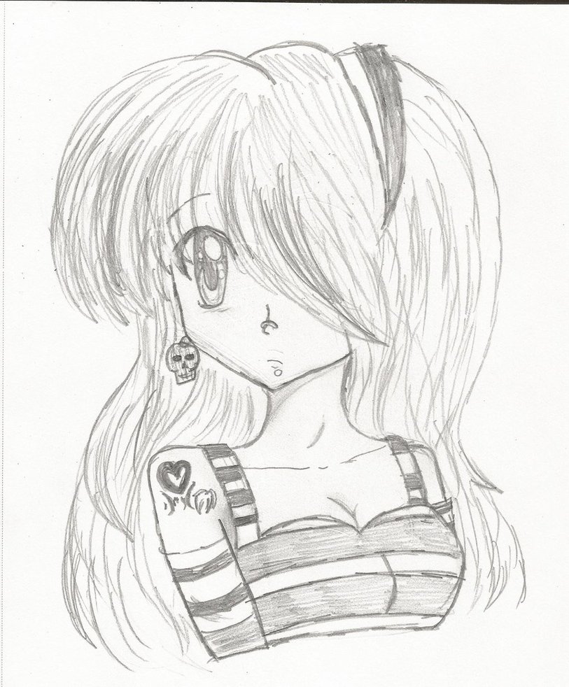 Manga Girl Hair Side View Eyes Side View Anime And Manga