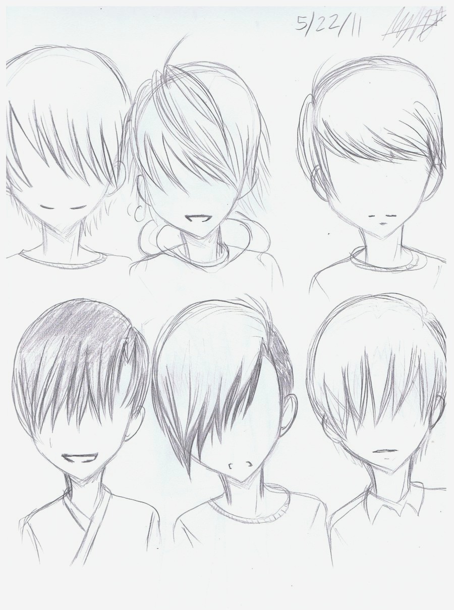 Anime Guy Hairstyles Drawing at GetDrawings | Free download