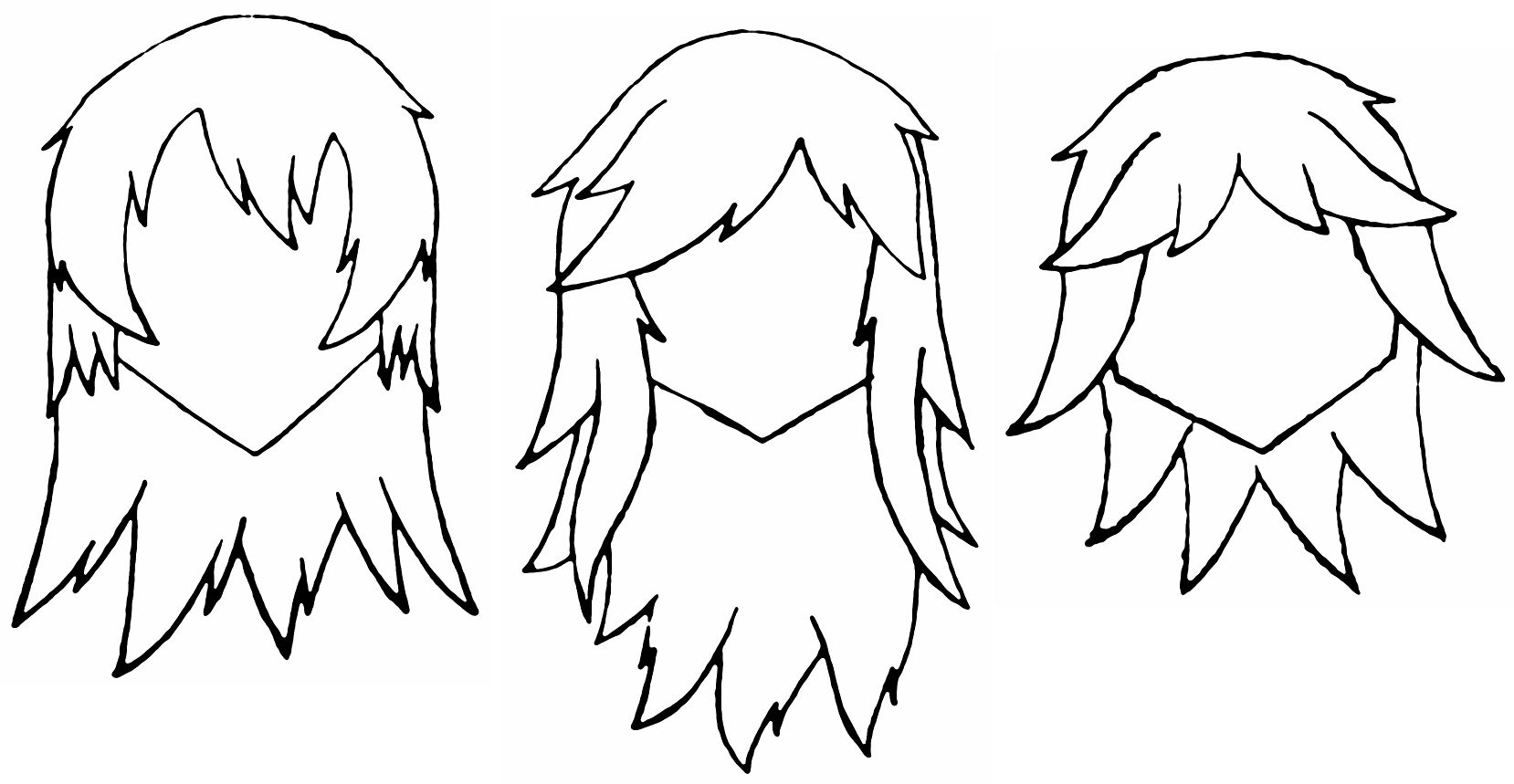 Easy To Draw Anime Hairstyles - Meyasity