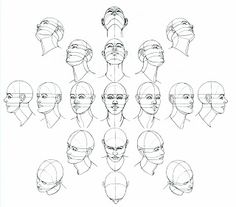 Anime Heads At Different Angles Drawing At GetDrawings | Free Download