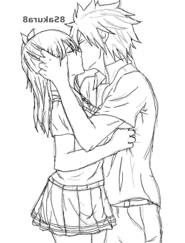 Anime Kiss Drawing at GetDrawings | Free download