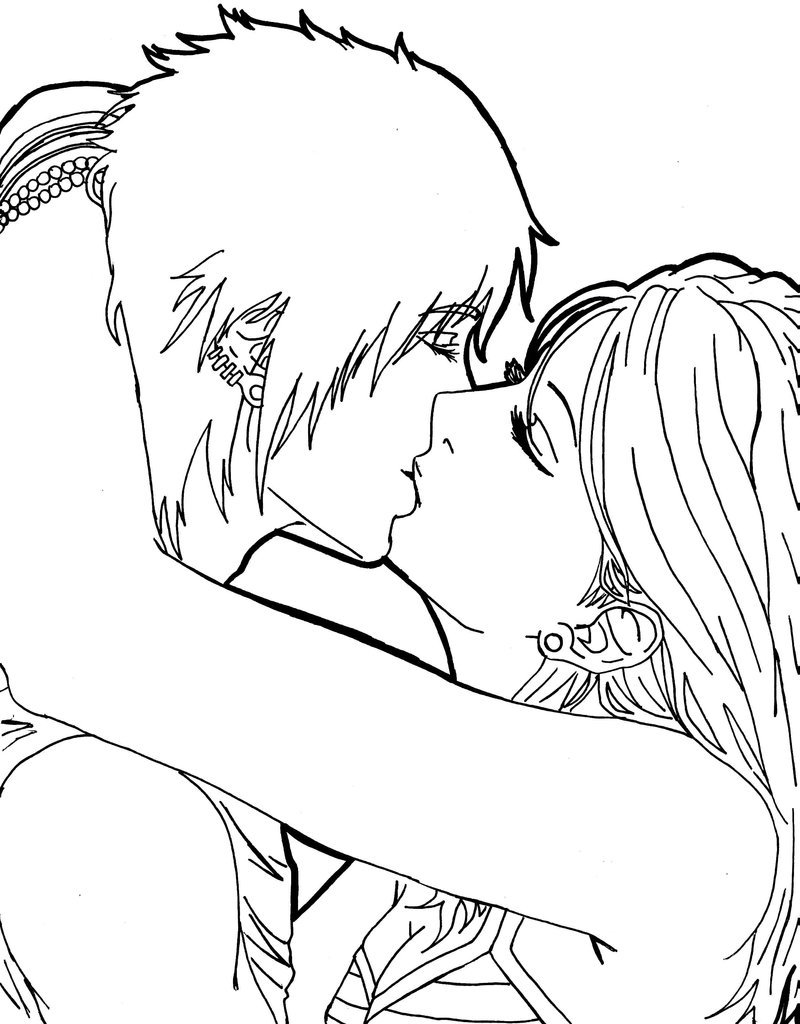 Anime Kissing Drawing at GetDrawings   Free download