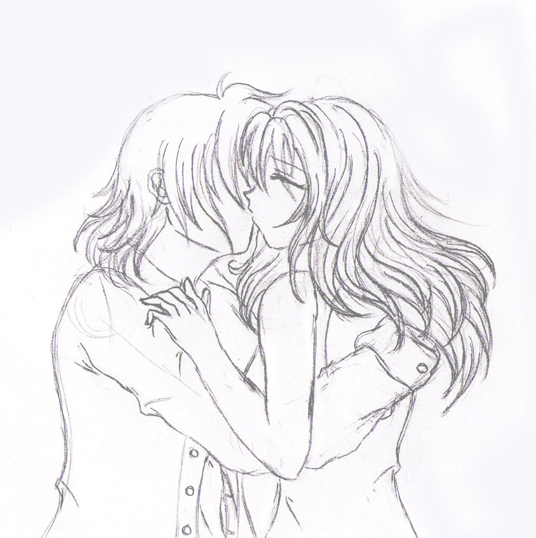 How To Draw People Kissing Anime Kissing Anime Drawing At Getdrawings Images And Photos Finder