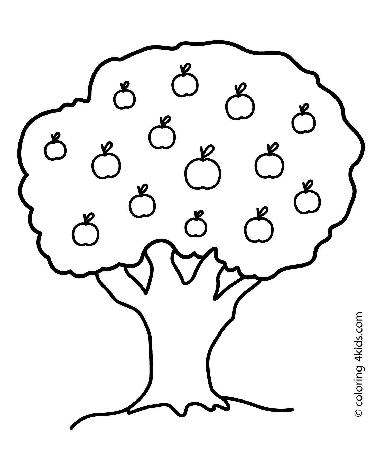 Apple Tree Line Drawing at GetDrawings Free download