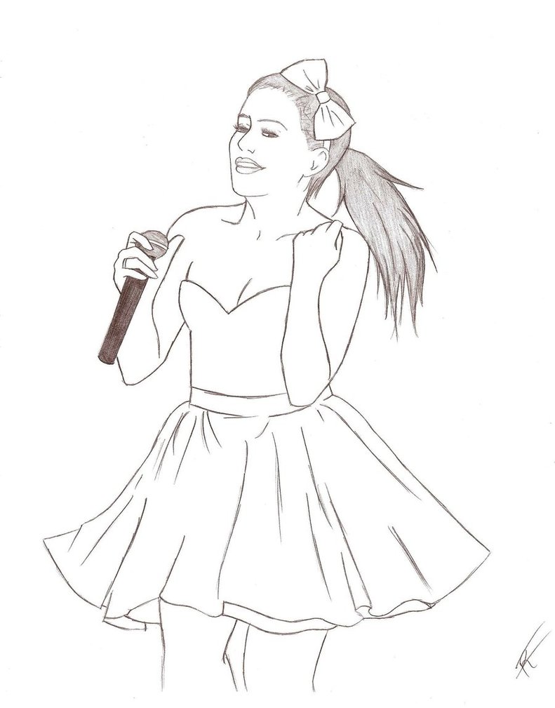 Ariana Grande Drawing at GetDrawings | Free download