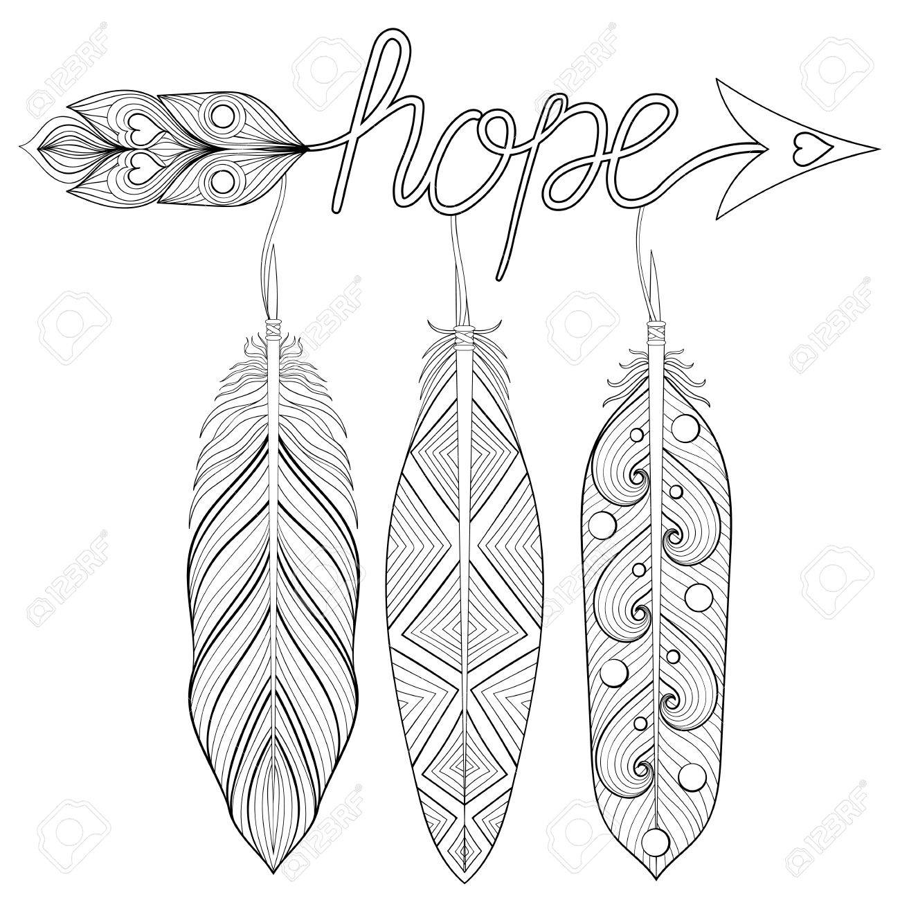 arrow feather drawing at getdrawings  free download