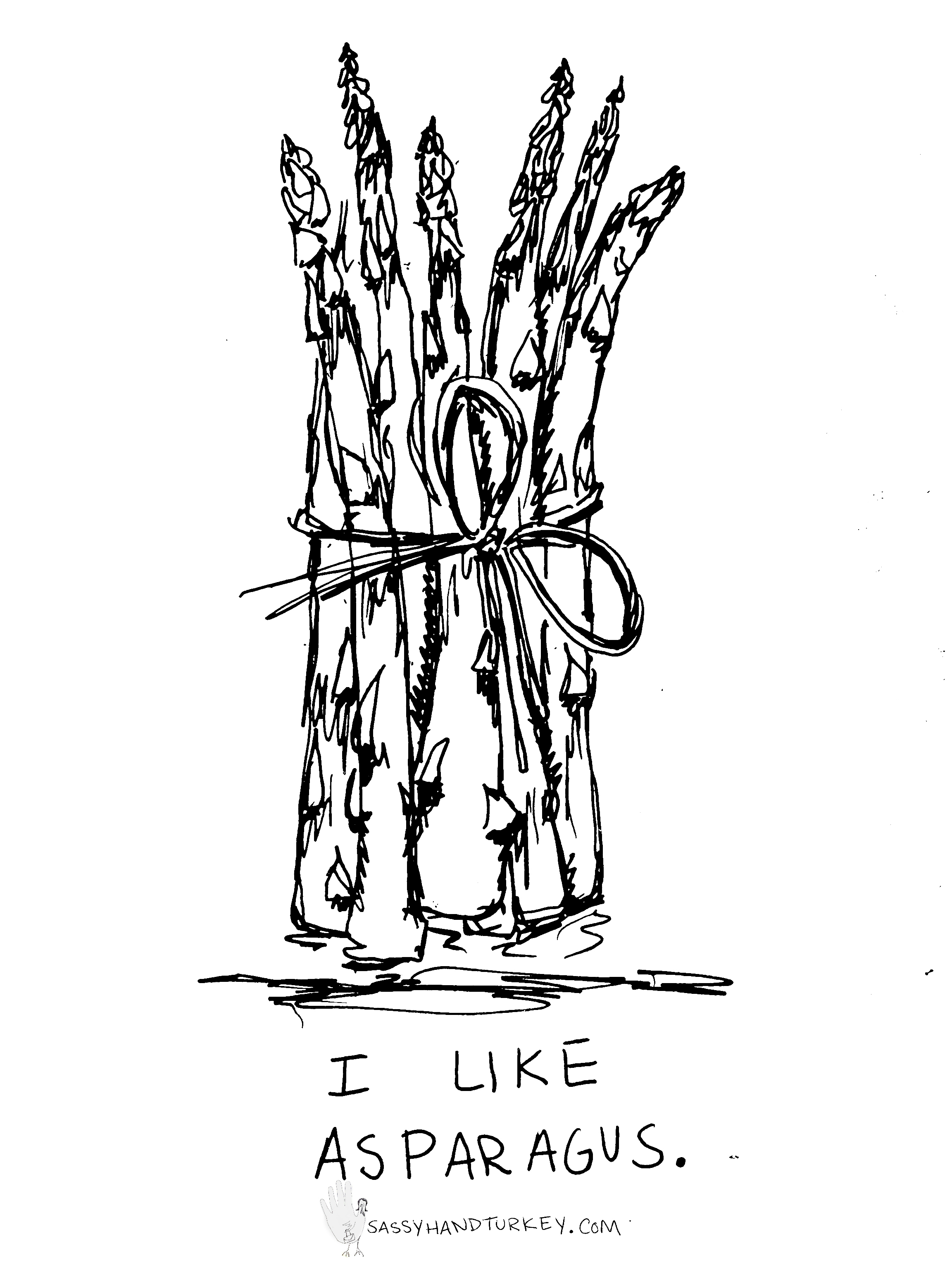 Asparagus Drawing at GetDrawings | Free download