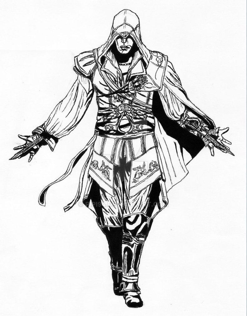 assassin creed drawing