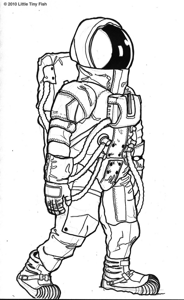 Astronaut Line Drawing at GetDrawings Free download