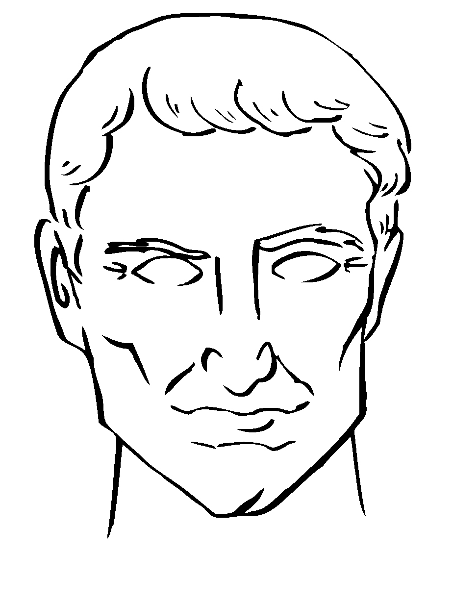 924x1230 Julius Caesar Easy Drawing.