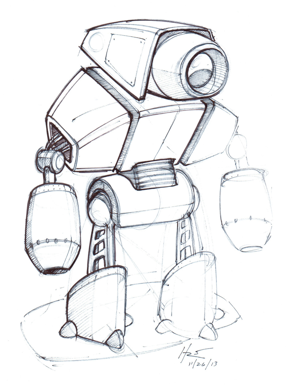 Awesome Robot Drawing at GetDrawings Free download