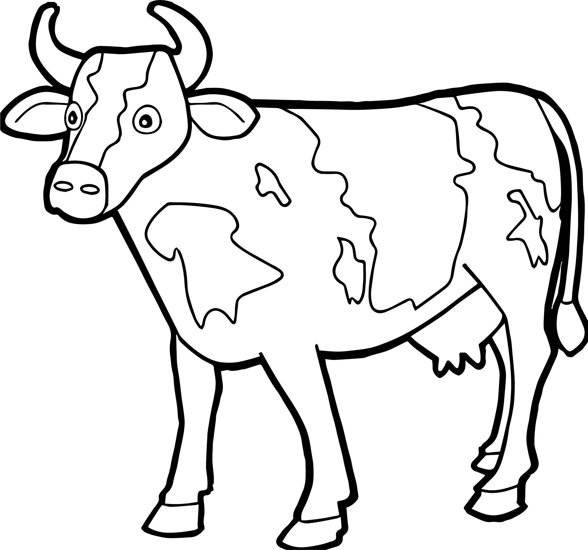 2007x1878 Coloring Pages Baby Cow Free Draw To Color.