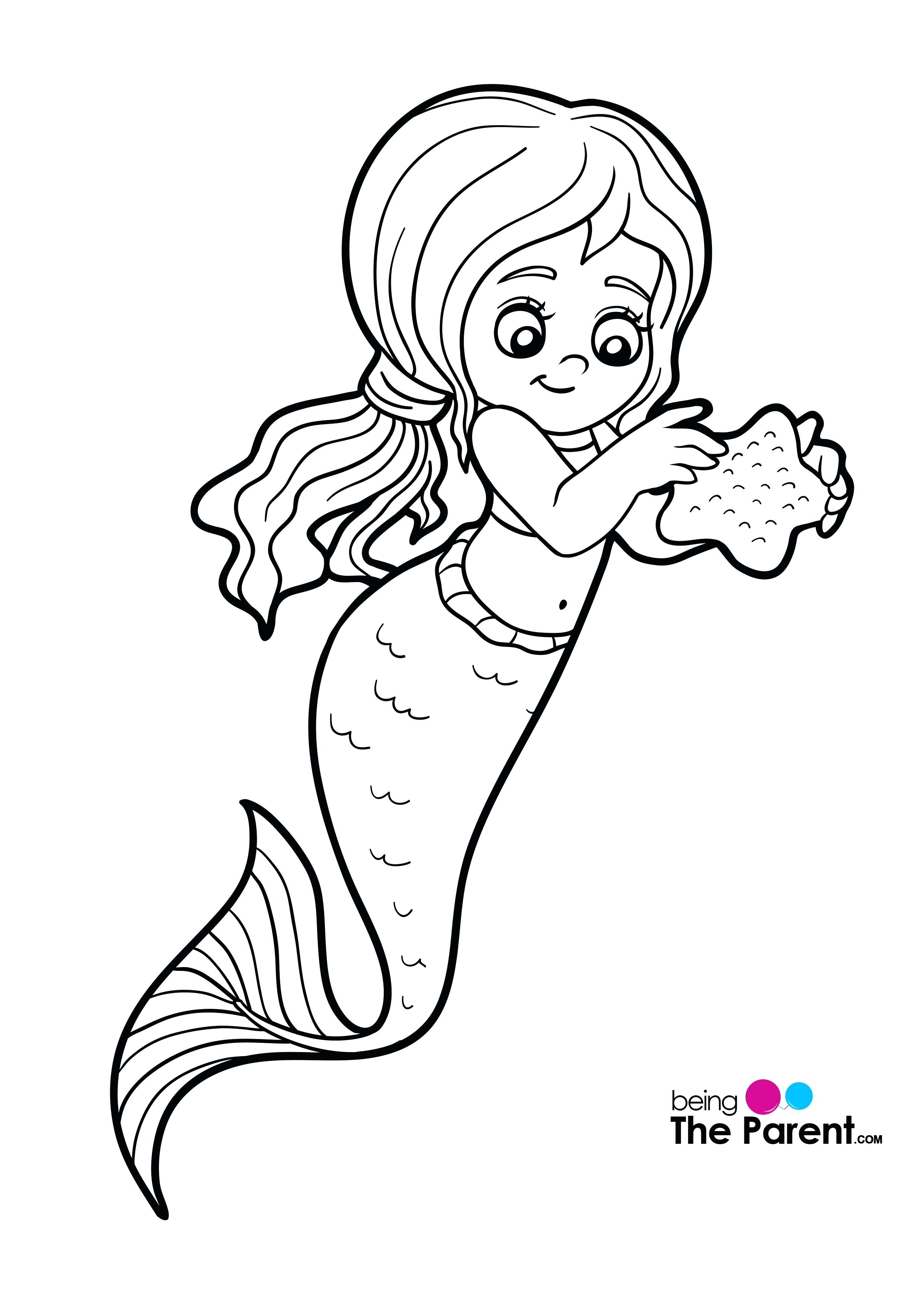 Baby Mermaid Drawing at GetDrawings Free download