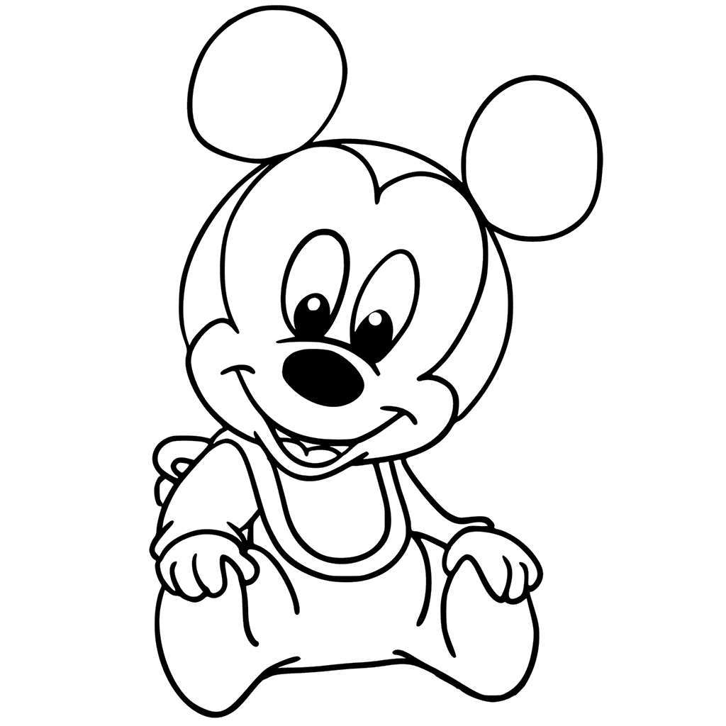 baby mickey mouse drawing at getdrawings  free download