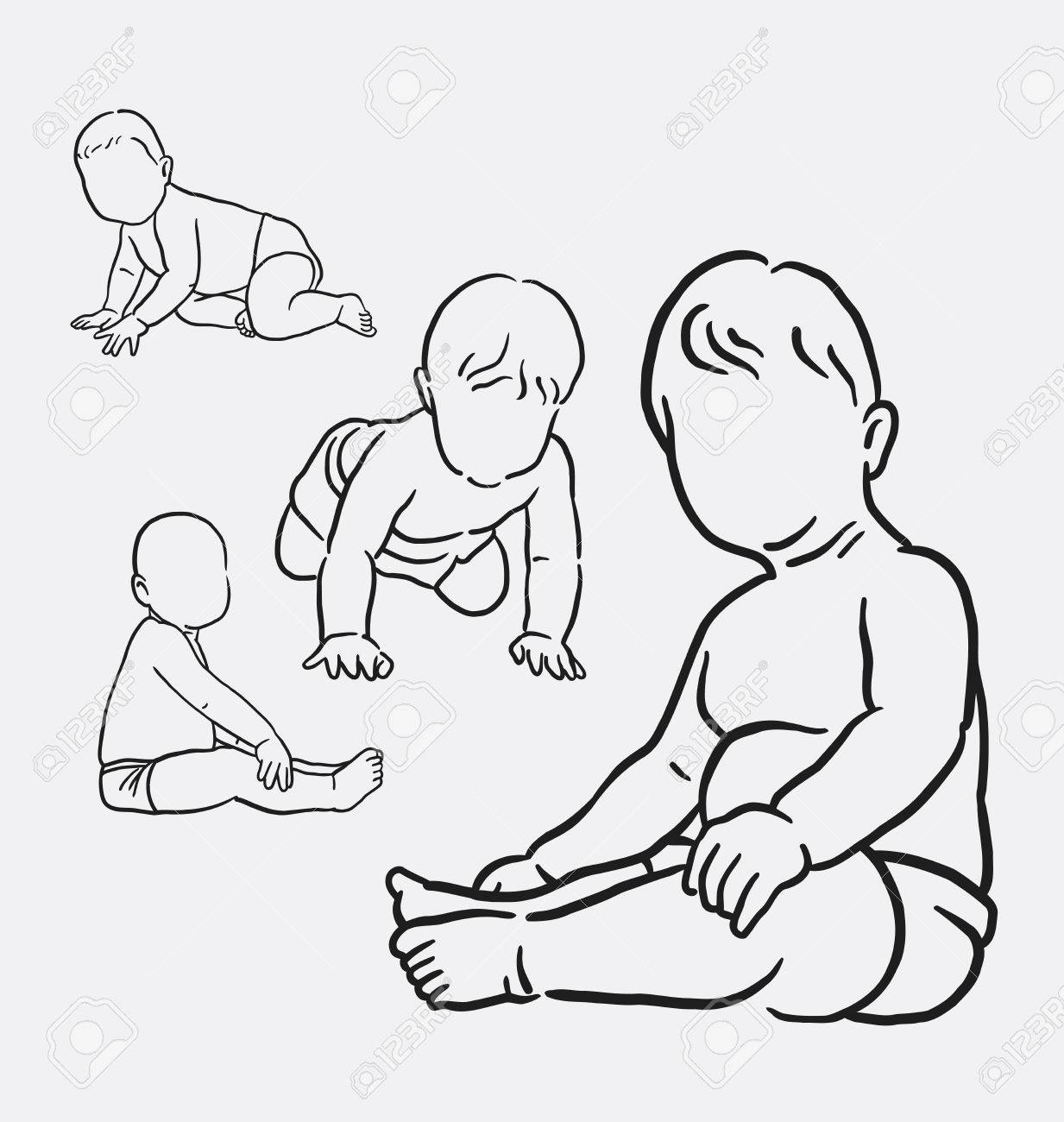 Baby Sitting Drawing at GetDrawings Free download