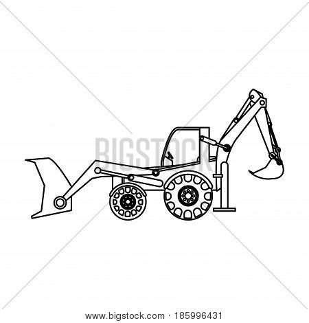 Backhoe Drawing at GetDrawings | Free download