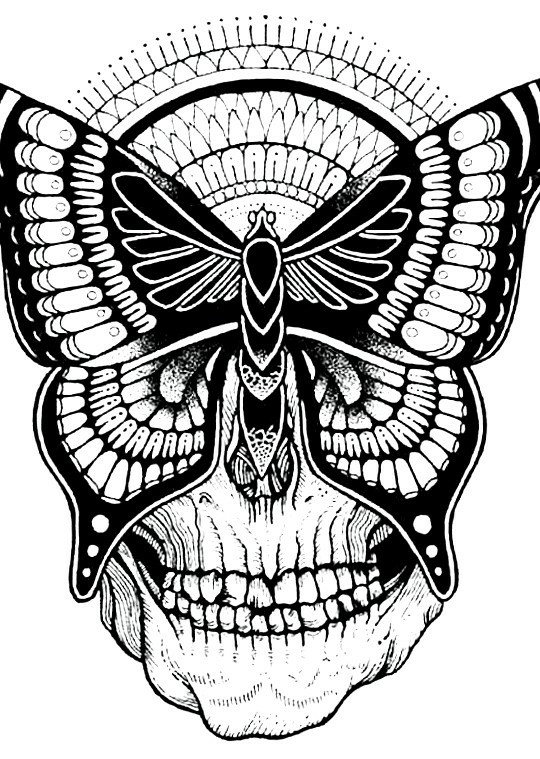 Badass Skull Drawing at GetDrawings | Free download