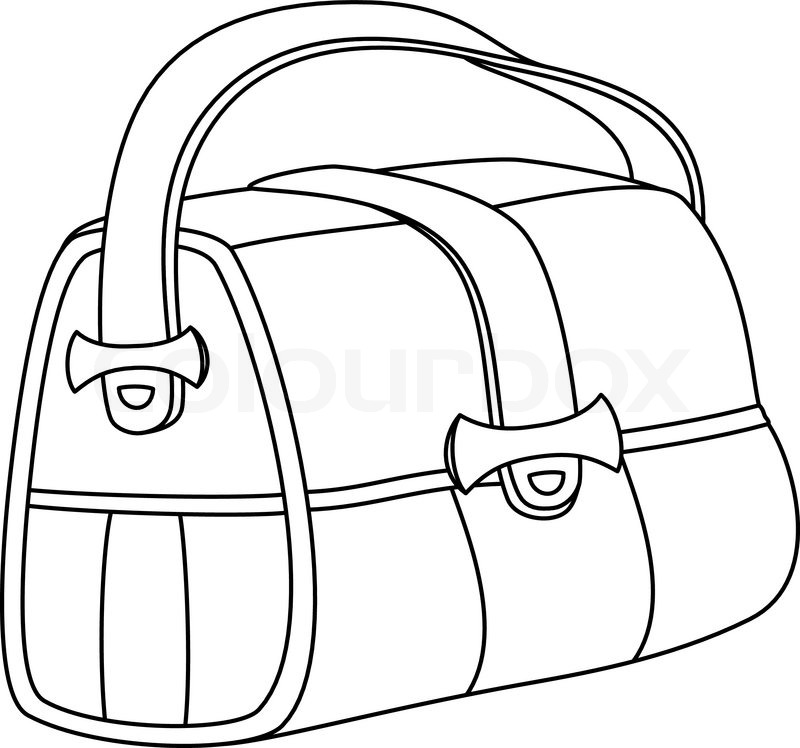 Bag Line Drawing at GetDrawings | Free download