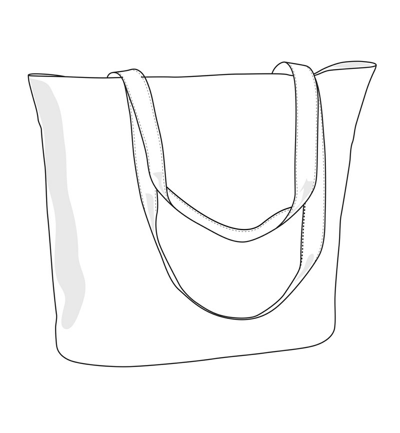 Bag Line Drawing at GetDrawings | Free download