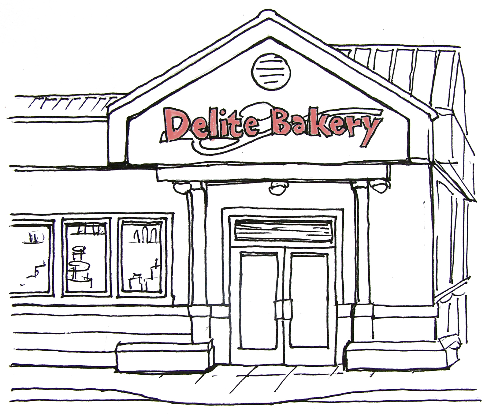 Bakery Drawing at GetDrawings | Free download