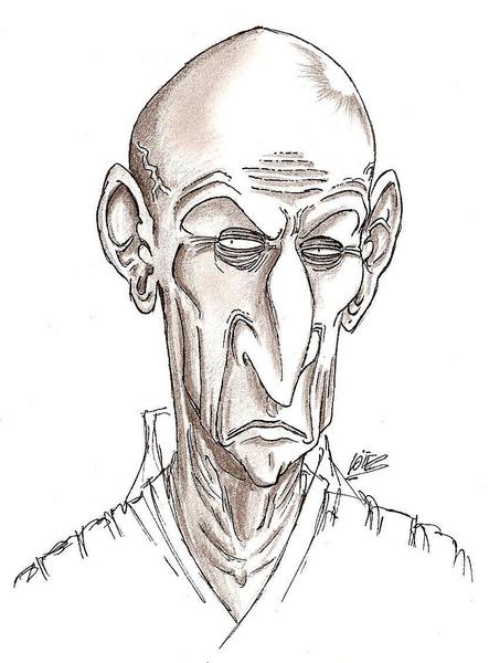 Bald Man Drawing At GetDrawings | Free Download