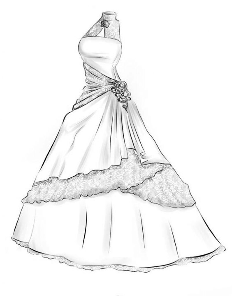 Ball Gown Drawing at GetDrawings Free download