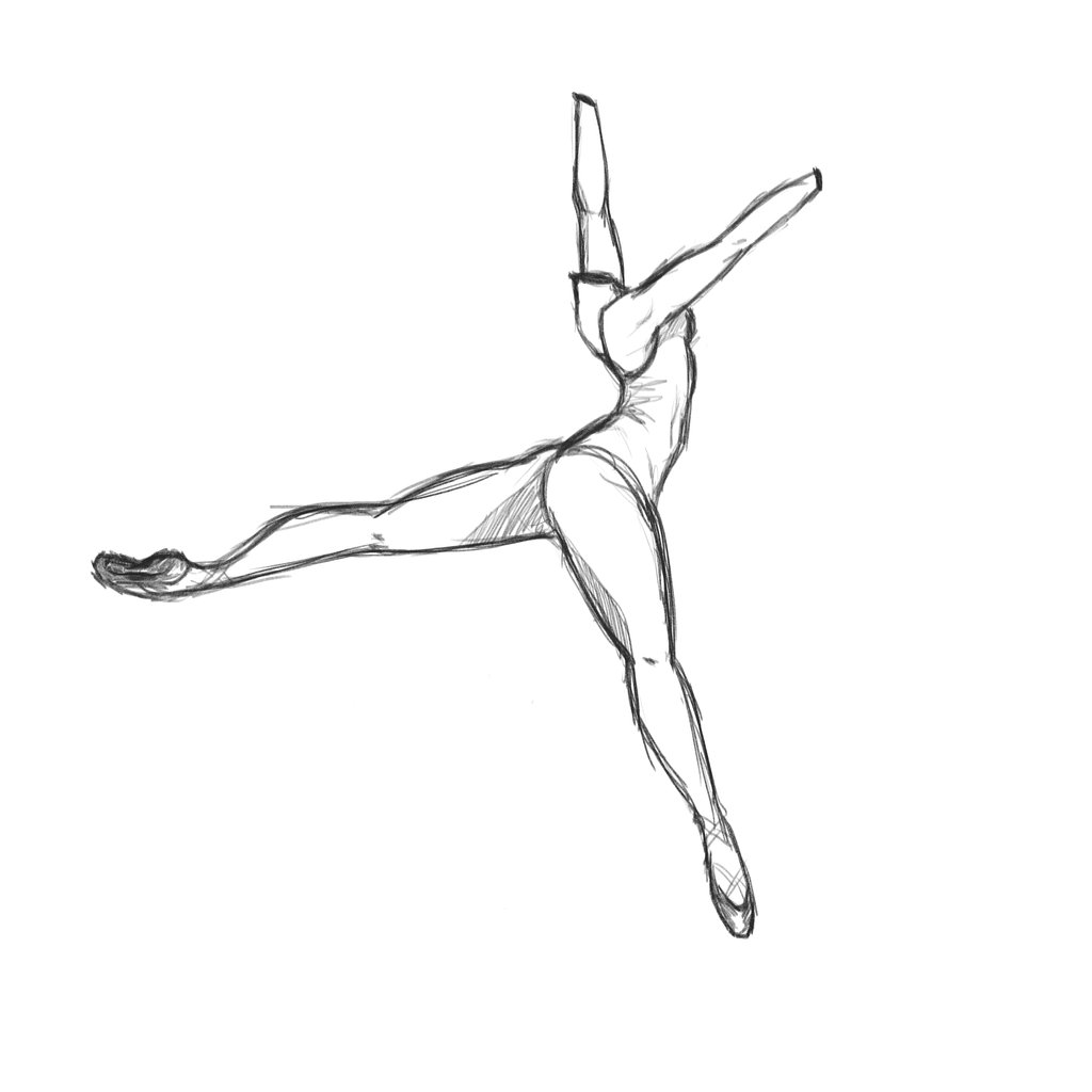 How To Draw Ballet Pictures Arabesque Drawings Dancing Drawings 