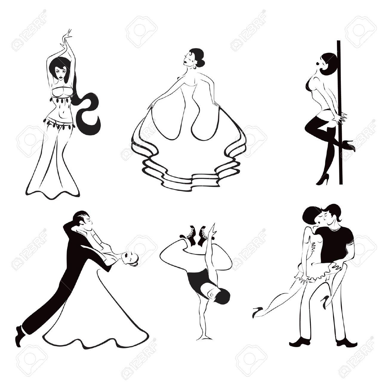 Ballroom Dance Sketch - jbgdeckdesigns